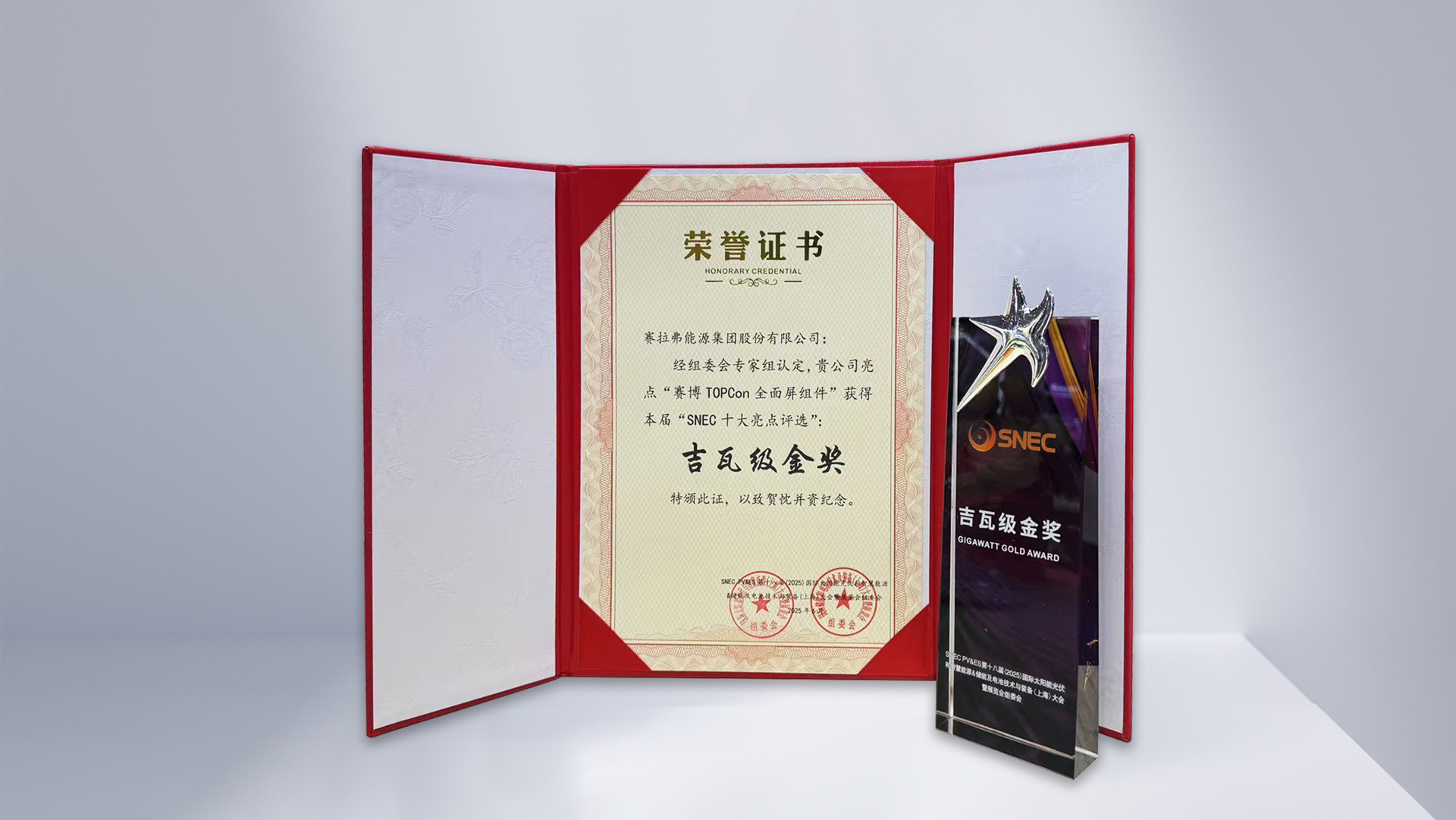 荣誉加冕，完美收官！赛拉弗获评SNEC十大亮点“吉瓦级金奖”