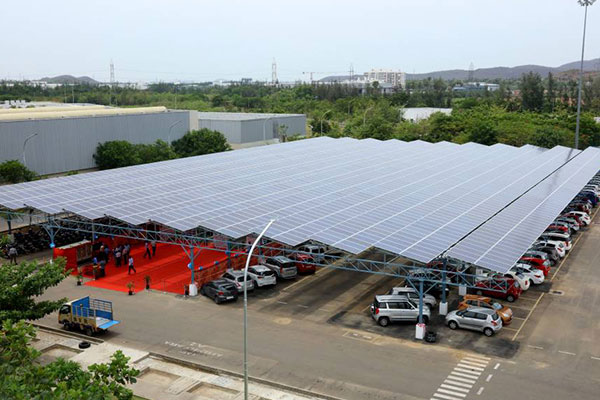 印度停车场光伏屋顶项目